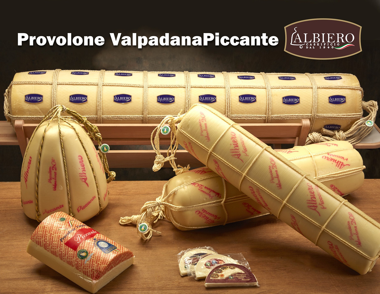 caseificio albiero provolone valpadana dop piccante mandaroni 20 kg